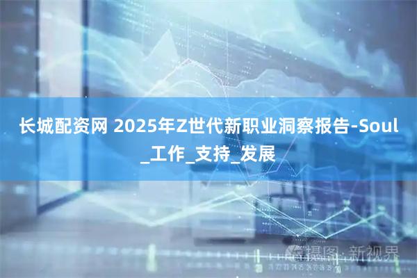 长城配资网 2025年Z世代新职业洞察报告-Soul_工作_支持_发展