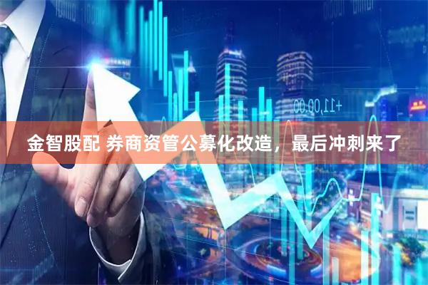 金智股配 券商资管公募化改造，最后冲刺来了